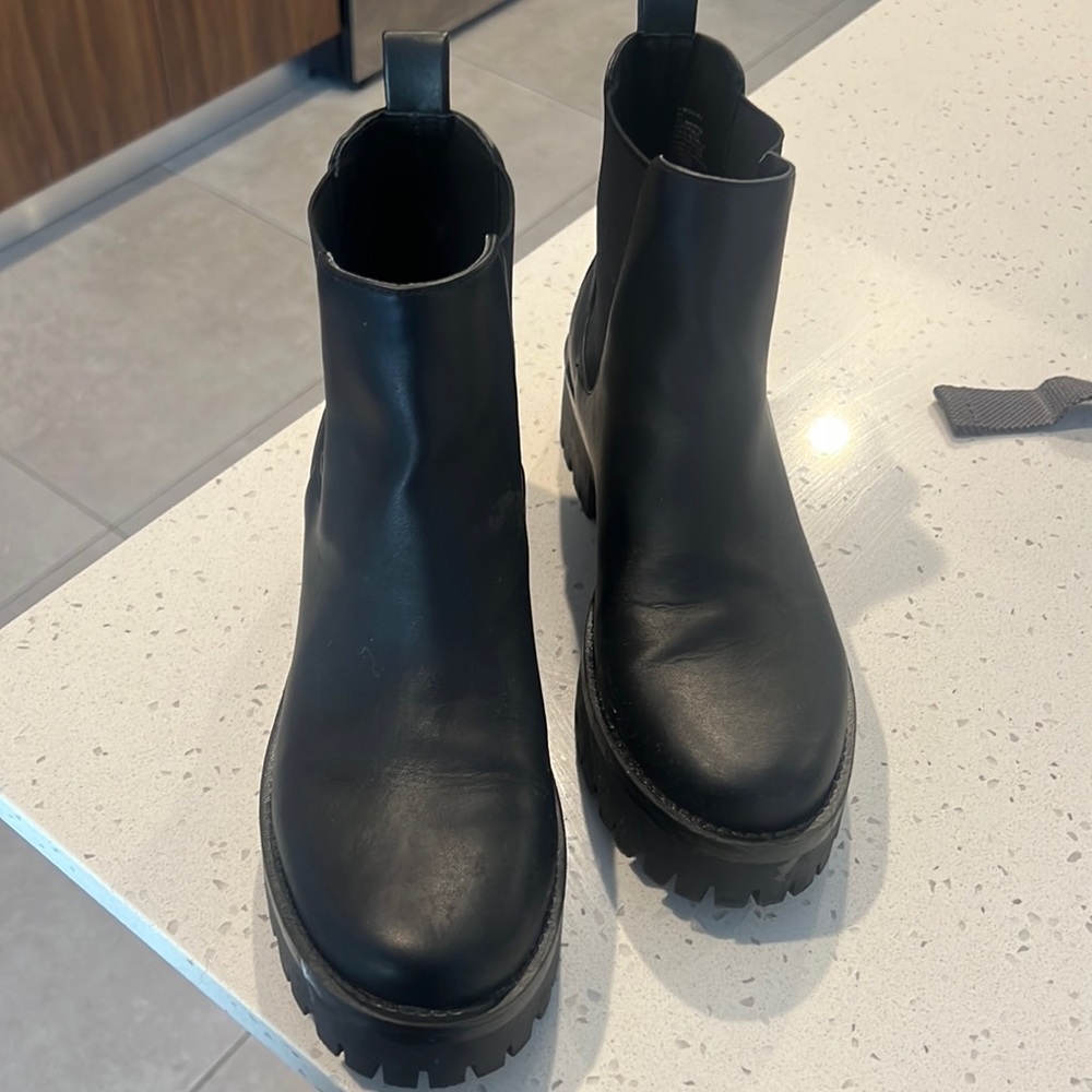 Black Leather Boots